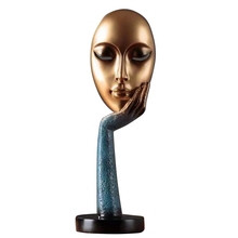 Modern Human Meditators Abstract Lady Face Character Resin Statues Sculpture Art Crafts Figurine Home Decorative Display 2024 - buy cheap