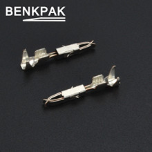 BENKPAK 20 шт./лот 1,5 мм женские обжимные клеммные разъемы для автомобиля, 964274-2 Автомобильные клеммы для VW, 17-20 AWG, 0,5 ~ 1 мм2 2024 - купить недорого