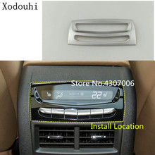 Cubierta embellecedora de aire acondicionado trasero para coche Cadillac XT5, cubierta embellecedora de ABS mate, salida de ventilación, 1 Uds., 2017, 2018, 2019, 2020, 2021 2024 - compra barato