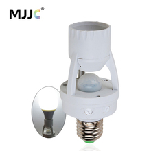 Soquete de lâmpada com sensor de movimento e27, suporte de lâmpada com controle de luz, adaptador de soquete, 110v/230v/220v 2024 - compre barato