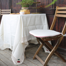 Mantel de lino de algodón con bordado de cereza nórdica, muebles para el hogar, cubierta de mesa antipolvo, mantel Vintage, decoración del banquete de boda 2024 - compra barato