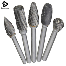 5pcs 12mm Head Tungsten Carbide Rotary Point Burr Die Grinder Bit 6mm Shank Kit 2024 - buy cheap