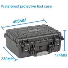 High quality Waterproof tool case toolbox Protective Camera Case Instrument box suitcase with pre-cut foam lining  371*258*152mm 2024 - buy cheap