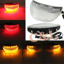 Luz trasera de lente transparente con intermitentes LED, apto para Honda CBR600RR CBR 600 RR 2003-2006 2024 - compra barato