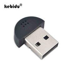 Kebidu-Mini micrófono USB 2,0, Adaptador de Audio, controlador gratuito para MSN, PC, Notebook, grabadora en línea de varios canales para ordenador 2024 - compra barato