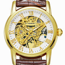 Mechanical Automatic Watches Mens Luxury Brand Wrist Watch Skeleton Leather Watch Gold Wristwatch Waterproof Tourbillon Hodinky 2024 - buy cheap