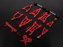 CNC alloy Front and  Rear extended A arm set for HPI BAJA 5B SS ROVAN KM 1/5 gas rc baja spare parts 2024 - buy cheap