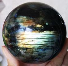 SCY AAAAA+ 645 74 NATURAL Labradorite Crystal Sphere Ball Orb em Stone B4 2024 - buy cheap