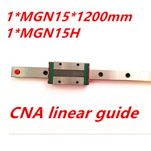 Бесплатная доставка 15 мм линейная направляющая MGN15 1200 мм линейная направляющая + MGN15H длинная линейная каретка для ЧПУ X Y Z оси 2024 - купить недорого