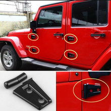 New 8pcs Black Door Hinge Cover for Jeep Wrangler 4 Door 2007 - 2016 4pcs Door Hinge Cover for Jeep Wrangler JK Unlimited 2 Door 2024 - buy cheap