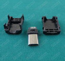 200 juegos 3 en 1 DIY Micro macho soldador enchufe largo USB, color negro, enchufe macho Micro USB largo solable para lengua de estilo apple de 8mm 2024 - compra barato
