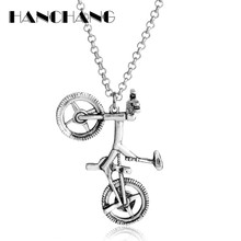 Men's Fashion Casual Necklace Metal Bicycle Bike Pendant&Necklace Chain Jewelry Accessories Charms Pendants&Necklace Collier 2024 - buy cheap