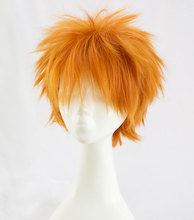 ¡Anime Haikyuu! Shoyo Hinata-Peluca de Cosplay, pelo corto de verano, para disfraces de Halloween, gorro 2024 - compra barato