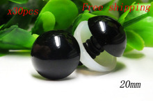 Бесплатная доставка! 30 шт. Высокое качество 20 мм черные безопасные глаза для плюшевых игрушек 2024 - купить недорого