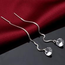 pendientes silver-plated jewelry mujer earrings brincos plata earing long orecchini oorbellen women a1t3  jewelry 234 2024 - buy cheap