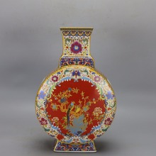 Jingdezhen Antique Enamel Vase Flowers  Vases Flower And Birds Pattern Ancient Ming and Qing Porcelain 2024 - buy cheap