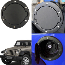 1PC Gas Tank Cover  Black Fuel Filler Door Cover Gas Tank Cap 2/4 Door For  Jeep Wrangler 2024 - buy cheap