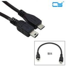 Mini-usb 2,0 mini USB 5 pin к micro usb 2,0 micro-usb 5 pin Соединительный кабель 30 см 1 фут 2024 - купить недорого