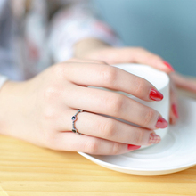 Модные 2018 Для женщин ювелирные изделия S925 серебро Винтаж черный камень Регулируемый специальный дизайн кольца свадебное кольцо на палец подарок кольца 2024 - купить недорого