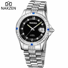 NAKZEN Men Japan NH35 Movement Automatic Mechanical Watch Elegant Diamond Stainless Steel Bracelet Watches Relogio Masculino 2024 - buy cheap