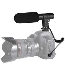 Microfone para câmera, vlog, de 3.5mm, com gravação de vídeo digital, para nikon, canon, dslr 2024 - compre barato