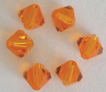 Free Shipping, 288pcs/Lot 6mm Sun color Chinese Top Quality Crystal Bicone Beads 2024 - buy cheap