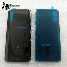 Новый черный/синий 6,39 дюйма для Xiaomi Mi 9 Mi9 задняя крышка батарейного отсека Корпус Задняя стеклянная линза запасные части 2024 - купить недорого