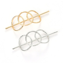 12pcs/lot outlet fashion hair accessories in Europe and the minimalist hollow geometry more hair round metal dish hair clip 2024 - buy cheap