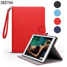 Funda informal para ipad Air de 9,7 pulgadas, 2013, modelo A1474, A1475, A1476, superficie de PU + parte trasera suave de TPU + soporte de correa de mano, funda inteligente para dormir/despertar 2024 - compra barato