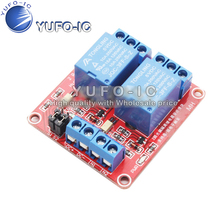 Two Channel relay module with optical coupling isolation support of high and low level trigger two relay module 2024 - buy cheap