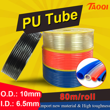 80m/Roll PU tube 10*6.5mm Air Pipe Pneumatic Hose Polyurethane OD 10mm ID 6.5mm for Compressor high quality Pneumatic parts 2024 - buy cheap
