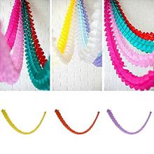 3 Meters Paper Garland Bunting Banner Streamers Birthday Wedding Party Hanging Decoration 2024 - buy cheap