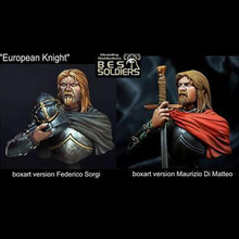 1/10, cavaleiro europeu, contém 2 braços, modelo de resina busto gk, guerreiro antigo, tema antigo, kit sem montar e sem pintura 2024 - compre barato