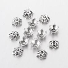 1000pcs 6-Petal Flower Bead Caps for Jewelry Making DIY Bracelet Finding Antique Silver Color Lead Free 7x3mm Hole: 2mm 2024 - buy cheap