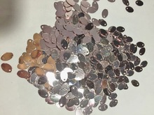 3000pcs/lot 5*8mm Small Oval Egg Shape Sequins PVC Flat Ellipse With Side Hole Belly Dance Garment DIY Accessories Champagne 2024 - buy cheap