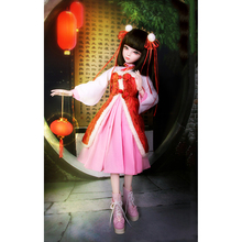 Fashion Chinese Style Fairy Dress Plush Apron with Accessories for 1/3 BJD 60cm Night Lolita Dolls 2024 - buy cheap