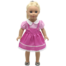 18 дюймов девочка кукла одежда подтяжки ручной работы/ковбой/горошек 3 стиль юбка для 18 дюймов девочка кукла платье 2024 - купить недорого
