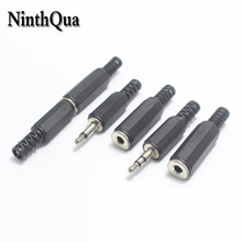 5pair 3.5mm Audio Dual Channel Stereo Plug Socket 3.5 Male Female Plugs Jack for Phone Headset Welding Type 2024 - buy cheap