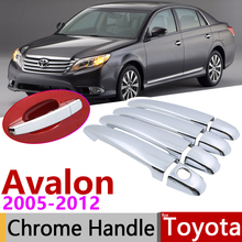 for Toyota Avalon XX30 2005~2012 Chrome Exterior Door Handle Cover Car Accessories Stickers Trim Set 2006 2008 2009 2010 2011 2024 - buy cheap