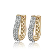 New 2020 Earring Gold-Color CC Hoop Earrings For Women Bijoux Brinco CZ Zircon Earings Fashion Free shipping 23E18K-15 2024 - buy cheap