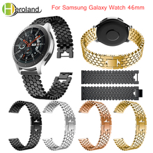 Pulsera inteligente de acero inoxidable para Samsung Galaxy Watch, repuesto de pulsera de 46mm, color negro, novedad de 2018, 22mm 2024 - compra barato