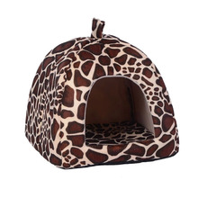 New Pet Cat House Foldable Warm Soft Winter Dog Bed Sofa Strawberry Cave Dog House Cute Kennel Nest Dog Cotton Cat Bed S-XXL 2024 - buy cheap