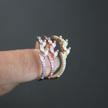 Женские кольца с кристаллами Tisonliz, обручальные кольца с цирконием, романтические ювелирные изделия, Прямая поставка 2024 - купить недорого