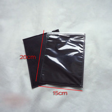 top slider lock clothes packing bag 15x20cm universal uses for briefs clear black non woven bag 100pieces a lot 2024 - buy cheap