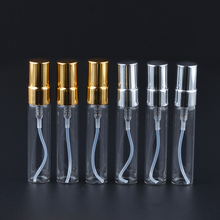 10pcs 5ml Mini Glass Parfum Bottle Atomizer With Silver Gold Aluminum Sprayer Refillable Perfume Spray Bottles Empty Container 2024 - buy cheap