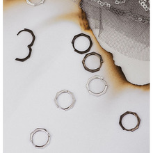 Wholesale 925 Sterling Silver Jewelry Geometric Round Clip Earrings 925 Silver Earrings Brincos Pendientes de plata 2024 - buy cheap