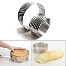 20CM 30CM Adjustable Round Bread Cake Cutter Slicer Stainless Steel Cake Cutter 7 Layers Slicer Mousse Ring Mould Baking Tool 2024 - buy cheap