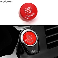 Angelguoguo For 2018 BMW 5 series G30 G38 528li 530li Car start stop engine button knob A key to start engine start button cover 2024 - buy cheap