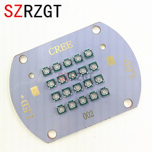 Chip 10led 20led luz uv de alta potência 3535, luz emissora de led roxo multichip integrado luz de led 365nm cobre pcb