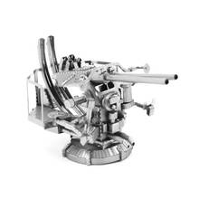 High-quality US Ship Carrier 2 with 40mm Cannon Metal Puzzle 3D Laser Cut Model Jigsaw DIY Adult Kids Education Decoration Toys 2024 - buy cheap